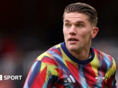 Švédsko: Alexander Isak menovaný do prvého tímu Grahama Pottera, Viktor Gyokeres je zranený Josh Allen of the Buffalo Bills pictured against the Kansas City Chiefs