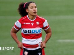 Tatyana Heard: Anglicko a centrum Gloucester-Hartpury sa nikdy necítili „voľnejšie“ Josh Allen of the Buffalo Bills pictured against the Kansas City Chiefs