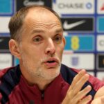 Thomas Tuchel, hlavný tréner Anglicka, hovorí pre médiá