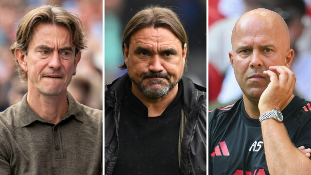 Thomas 'príliš milý' Frank, Daniel 'whopper' Farke a Arne Slot Thomas 'príliš milý' Frank, Daniel 'whopper' Farke a Arne Slot odsúdení na zánik