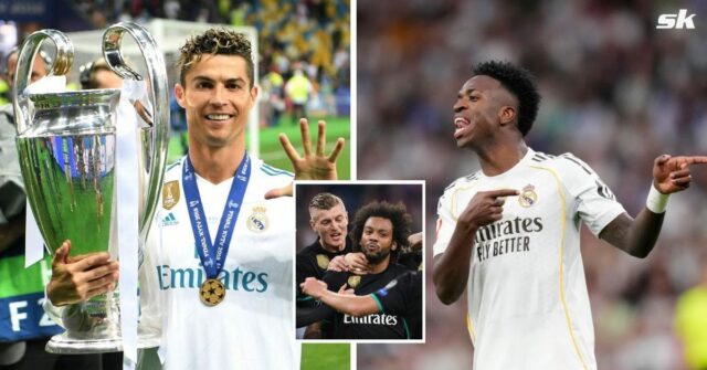 Toni Kroos a Marcelo si vyberajú medzi Cristianom Ronaldom a Viniciusom pri výbere najlepšieho Realu Madrid XI z najlepšieho a súčasného tímu
