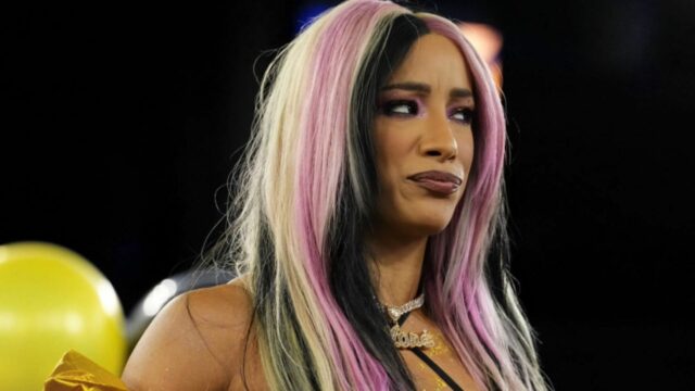 Top hviezda AEW zasadí úder Mercedesu Mone (Fka Sasha Banks) Grafika zápasu pre TayJay vs Bayne/Shafir (poďakovanie: profil X AEW)