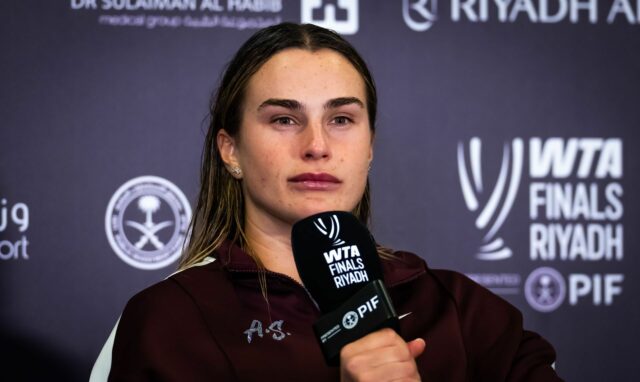 Sabalenková na finále WTA 2023 (zdroj obrázka: Getty)