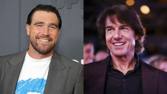 Travis Kelce dáva najavo myšlienky o pracovnej etike Toma Cruisa logo pochodového šialenstva