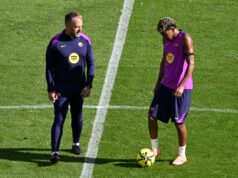 Tréner Barcelony Hansi Flick reaguje na návrat Spotify Camp Nou Tréner Barcelony Hansi Flick reaguje na návrat Spotify Camp Nou