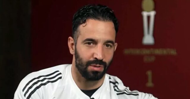 Ruben Amorim hovorí počas rozhovoru