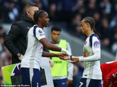 Trestné rozhodnutie Rubena Amorima, ktoré necháva Man United odhalený… a manažér, ktorý je na tenkom ľade s Brendanom Rodgersom, je teraz k dispozícii: IAN LADYMAN na My Premier League Weekend Mathys Tel nastúpil za Tottenham proti Manchestru United, ale striedanie bolo vypískané