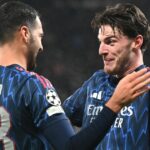 Declan Rice a Mikel Merino