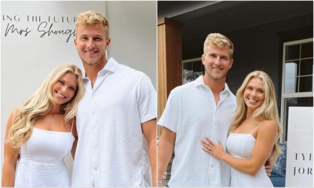 Tyler Shogh a manželka Jordan oznámili prekvapivé tehotenstvo a odhalili logo pochodového šialenstva