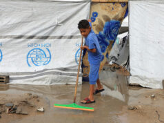 Úkryty pre vysídlených Palestínčanov v Gaze zaplavenej silným dažďom | Gaza Úkryty pre vysídlených Palestínčanov v Gaze zaplavenej silným dažďom | Gaza