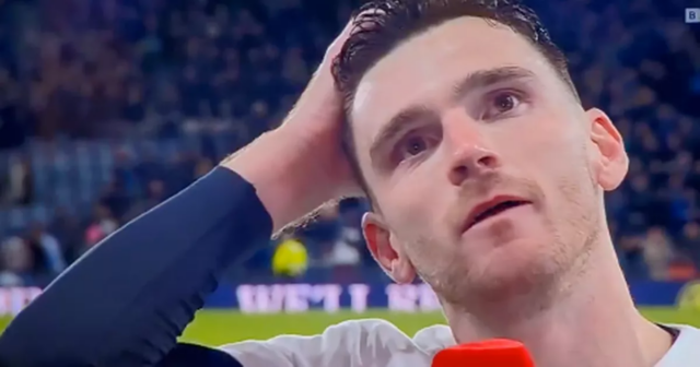 Úprimnosť Andyho Robertsona k Diogovi Jotovi otvára dvere pokračujúcemu smútku Andy Robertson hovorí o Diogovi Jotovi po tom, čo si Škótsko zarezervovalo svoje miesto na majstrovstvách sveta