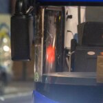 Autobus tímu FC Barcelona v Londýne.