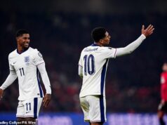 Vedúci úlohy hviezd Thomas Tuchel: Šéf Anglicka sa prevalcoval a zápasil s Kylianom Mbappem a rozdelenou šatňou v Mníchove – Jude Bellingham si teraz musí dávať pozor na hádky pred majstrovstvami sveta Jude Bellingham dal najavo svoju frustráciu, keď v nedeľu vypadol proti Albánsku