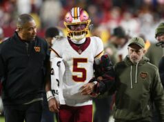 Veliteľ Dan Quinn hovorí, že opustil Jaydena Danielsa príliš dlho Veliteľ Dan Quinn hovorí, že opustil Jaydena Danielsa príliš dlho