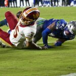 Po tom, čo si Jayden Daniels v hroznej scéne počas minulotýždňovej prehry so Seattle Seahawks vykĺbil lakeť, ktorý nehádže, nebude podľa NFL Network zaradený do rezervy zranených.