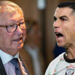 Cristiano Ronaldo dostal červenú kartu počas zápasu Portsmouth vs Manchester United v roku 2007