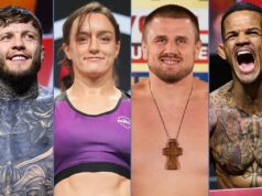 Veteráni UFC súťažiaci v MMA a bareknuckle boxerskej akcii 14.-16. novembra .