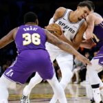 Victor Wembanyama limitovaný dvojitými tímami Lakers v prehre Spurs