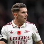 Viktor Gyokeres počas zápasu Premier League medzi Burnley a Arsenalom na Turf Moor.