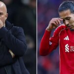 Virgil van Dijk a spoluhráči z Liverpoolu vyzerajú skľúčene