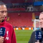Virgil van Dijk oslavuje víťazstvo Liverpoolu nad Realom Madrid