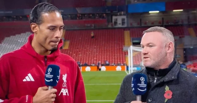 Virgil van Dijk pokračuje vo vojne slov Wayna Rooneyho v Virgil van Dijk oslavuje víťazstvo Liverpoolu nad Realom Madrid