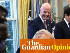 Vydieračské lístky a zápasy sa pohybovali podľa Trumpovho rozmaru: ste pripravení na „najväčšie majstrovstvá sveta všetkých čias“? | Marina Hyde Vydieračské lístky a zápasy sa pohybovali podľa Trumpovho rozmaru: ste pripravení na „najväčšie majstrovstvá sveta všetkých čias“? | Marina Hyde