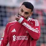 Liverpoolčan Mohamed Salah počas porážky s Nottinghamom Forest