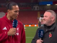 Wayne Rooney „objavil zuby“ na Virgila van Dijka, zatiaľ čo odborník na reč tela váha v rade Obranca Liverpoolu Virgil van Dijk sa v utorok objavil v televízii po boku Wayna Rooneyho