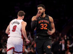 Základné zostavy New York Knicks vs Miami Heat dnes večer (17. novembra) logo pochodového šialenstva