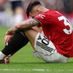 Benjamin Sesko počas remízy Manchestru United 2:2 s Tottenhamom Hotspur