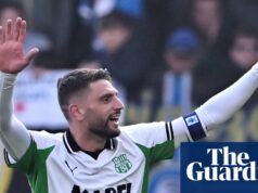 „Posledná vlajka“: Domenico Berardi vztyčuje poslednú vlajku za lojalitu vo futbale | séria A „Posledná vlajka“: Domenico Berardi vztyčuje poslednú vlajku za lojalitu vo futbale | séria A