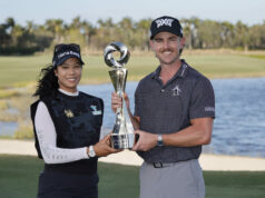 2025 Grant Thornton Invitational Round 1 odpalisko a preskúmanie párov Lydia Ko a Jason Day, víťazi súťaže Grant Thornton Invitational 2023 – Zdroj: Imagn