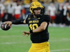 5 najlepších miest na pristátie pre Arizona State QB ft. LSU logo pochodového šialenstva