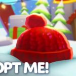 Mops so snehovou guľou (obrázok cez Roblox)