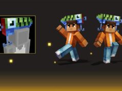 Ako získať zadarmo príslušenstvo Fishhook Hat v Minecraft Bedrock Choďte do šatne, aby ste dostali do rúk bezplatný doplnok Fishhook Hat v Minecraft Bedrock (Obrázok cez Sportskeeda Gaming || Mojang Studios)