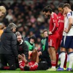 Alexander Isak trpí zranením niekoľko sekúnd po strelení druhého gólu Liverpoolu