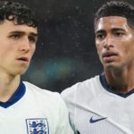 Phil Foden a Jude Bellingham v Anglicku trénujú