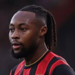 Antoine Semenyo počas nedávneho žrebu Bournemouthu v Premier League s Burnley