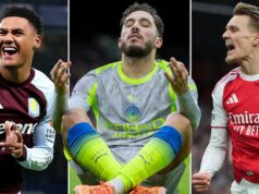 Arsenal, Man City a Aston Villa získali verdikt v boji o titul pred šesťbodovým a kľúčovým prestupom Martin Odegaard oslavuje gól Arsenalu proti Brightonu