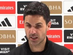 Arsenal sa otočil na januárovom prestupe, pretože Mikel Arteta sa obáva, že sa ho vráti Mikel Arteta na tlačovej konferencii Arsenalu