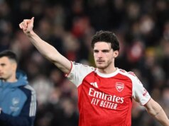 Arsenal získal OBROVSKÚ podporu zranení Declana Ricea, keďže Mikel Arteta sa zapotil vo dvojici pre súboj s Aston Villou Declan Rice