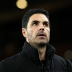 Mikel Arteta pred zápasom MD5 fázy Ligy majstrov UEFA 2025/26 medzi Arsenal FC a FC Bayern Mníchov.