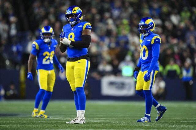 Atlanta Falcons vs. LA Rams predpokladaná štartovacia zostava a hĺbkový logo pochodového šialenstva