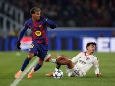 Barcelončan Lamine Yamal prekonal rekord Ligy majstrov Kyliana Mbappého Barcelončan Lamine Yamal prekonal rekord Ligy majstrov Kyliana Mbappého