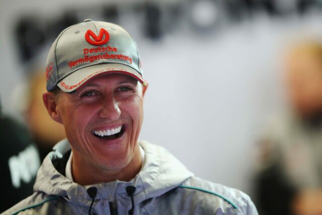 Michael Schumacher počas Veľkej ceny FIA 2002 na Indianapolis Motor Speedway. Zdroj: Getty