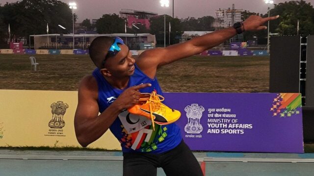 "Boli sme tu, aby sme pokorili rekord" Animesh Kujur po "Boli sme tu, aby sme pokorili rekord" Animesh Kujur po dosiahnutí rekordu v štafete na 4x100 m na univerzitných hrách v Khelo India (exkluzívne)