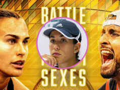 Bývalá svetová jednotka v šou Battle of the Sexes Bývalá svetová jednotka v šou Battle of the Sexes