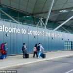 Bývalého futbalistu Anglicka a Premier League zatkli na letisku Stansted (na snímke) pre podozrenie z pokusu o znásilnenie