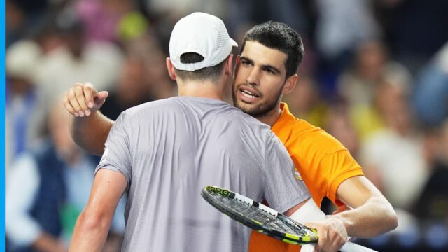 Carlos Alcaraz vyhral napínavé prvé stretnutie s Joaom Fonsecom po Carlos Alcaraz vyhral napínavé prvé stretnutie s Joaom Fonsecom po prehratom návratovom zápase